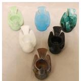 Set of 6 Chicken Salt Cellars