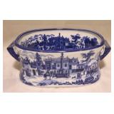 Small Blue & White Tub