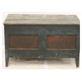Primitive original paint dated 1886 blanket chest