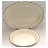 Lenox "Montclair" oval platter & bowl