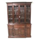 Link-Taylor mahogany breakfront cabinet