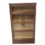 Original finish oak stack bookcase by Macey