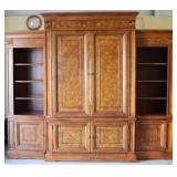 Ethan Allen 3 part lighted entertainment center