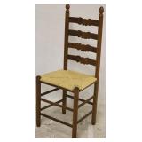 Bowtie carved ladder back chair