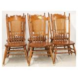 Set of 6 cane back chairs