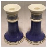 Set of 2 Pfaltzgraff Candle Holders