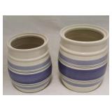 Pair of Pfaltzgraff Canisters (No Lids)