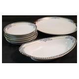 Group of 8 Noritake Chanesta pieces