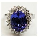 14K Tanzanite & Diamond ring