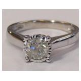 14k Gold .75 Center Diamond (I-2) (L) ring