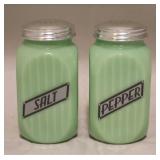 Jadeite Salt & Pepper Shakers