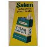 1965 Metal Salem Cigarette Sign 8" x 22"