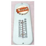 Vintage Orange Crush metal thermometer