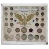 Group of US coins