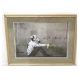 Just Google It Einstein framed print by Banksy