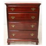 Mahogany bracket foot 4 drawer chest