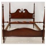 Full size mahogany poster bed