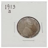 1913-S Lincoln Wheat Penny