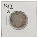 1912S Barber Dime