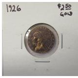1926  $2.50 Gold Indian
