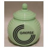 Jadeite Grease Lidded Jar
