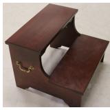 Mahogany bed steps