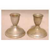 Sterling Weighted Candlestick Holders by Duchin