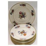 Set of 7 Lumberton "Plymouth" Plates