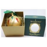 Waterford Holiday Heirloom Gold Ball Ornament