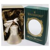 Waterford Heirloom Holiday Peacock Bell Ornament