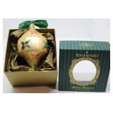 Waterford Holiday Heirloom Golden Diamond Cut Top