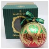 Waterford Heirloom Holiday Peacock Grande Ball