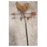Rusty chicken weathervane