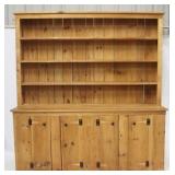 Large Pine 2 Part Cupboard