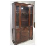 Mahogany Breakfront China Cabinet
