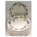 Set of 8 "Blooms" Plates