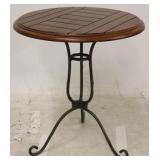 Iron base round table