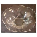 Heisey Plantation 12" crystal ruffled bowl