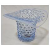 Fenton Blue Hobnail Top Hat