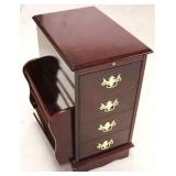 Mahogany magazine stand