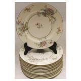 Set of 12 Haviland "Apple Blossom" Lunch Plates