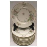 Set of 12 Haviland "Apple Blossom" Bread Plates