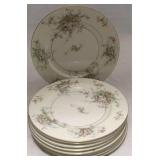 Set of 9 Haviland "Apple Blossom" Plates