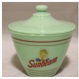 Jadeite "Sunbeam" cover bowl