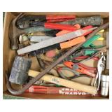 Box lot of tools