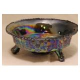 Carnival Glass Butterfly & Berry Bowl