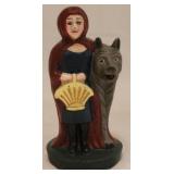Little Red Riding Hood Cast Iron Bank