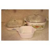3 pc Corningware Dishes