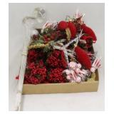 Tray Lot of Assorted Christmas Items