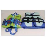 Lot of 2 Boys Youth Life Jackets